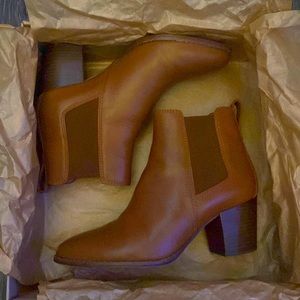 MADEWELL brown leather “REGAN” Ankle Boots Size 7